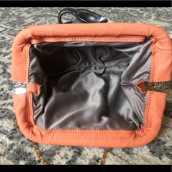 SALE!! 🧡Anthropologie Coral Chain Crossbody Purse - Picture 8 of 9